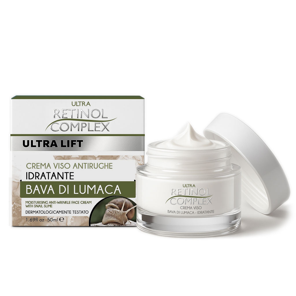 Crema viso idratante alla bava di lumaca 50ml Ultra Lift Retinol Complex