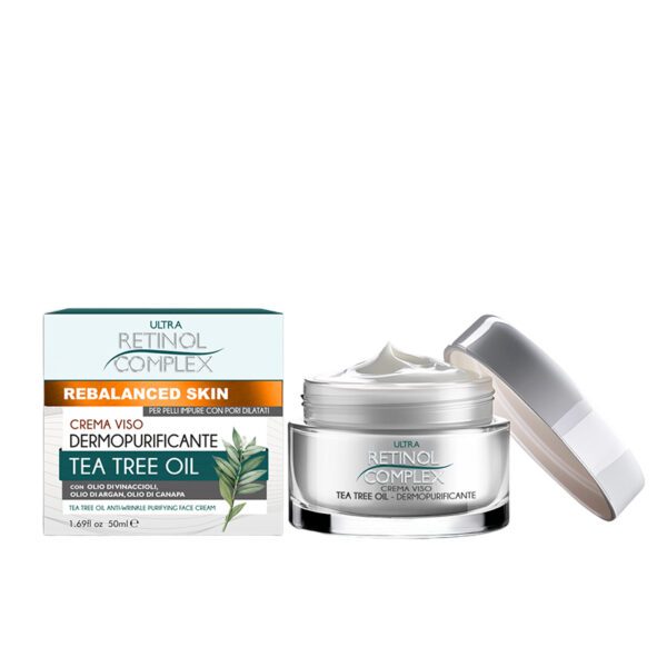 Crema viso dermopurificante Tea Tree Oil 50ml antibatterica naturale