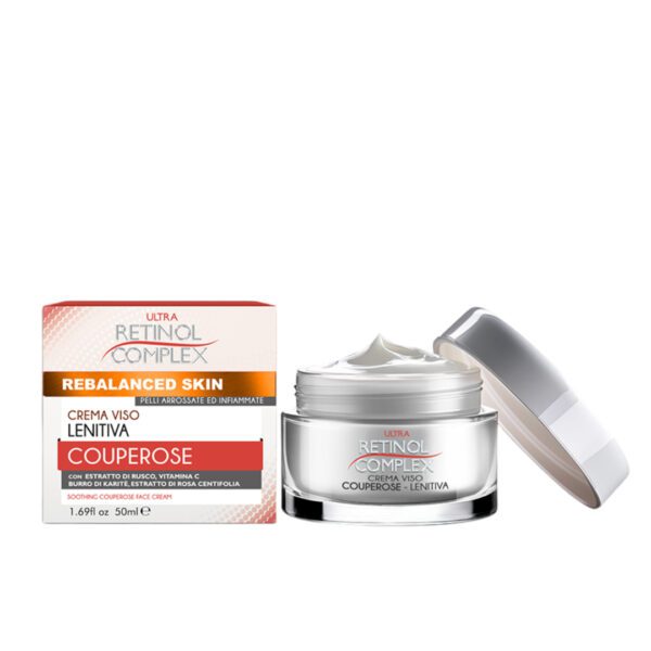Crema viso lenitiva couperose 50ml con estratto di rusco