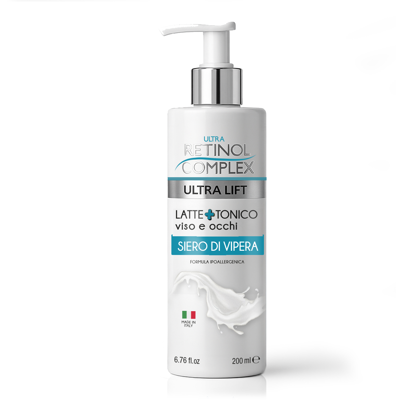 Latte tonico al siero di vipera Retinol Complex 200 ml